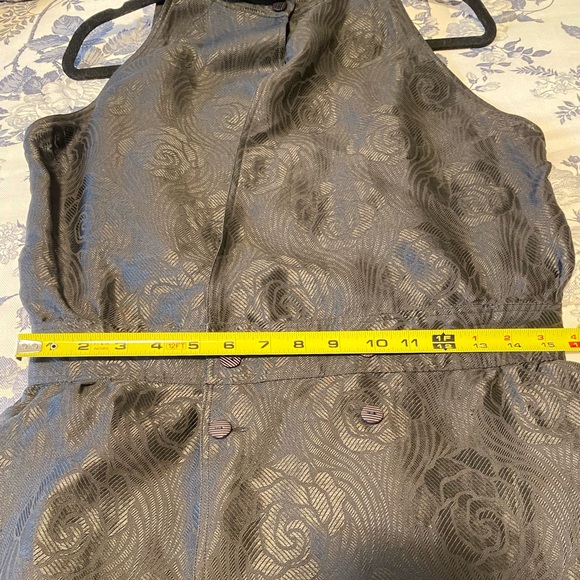 Vintage Fendi Black Rose Embroidered Formal Gown - Picture 3 of 14